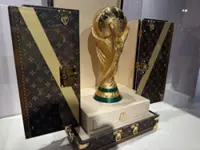 Soccer-World Cup trophy to arrive in style in bespoke Louis Vuitton trunk