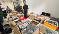 Cambodia detains Chinese national, large cache of phones, IT parts seized from wholesale scam suppliers