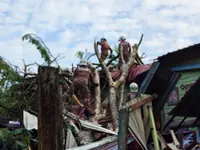 Woman, two children injured after tree crashes into home