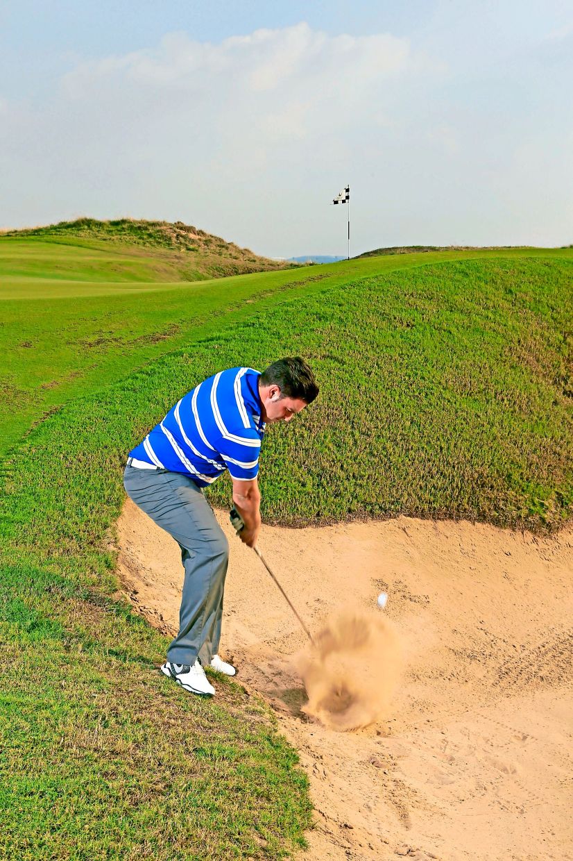 Remember: In awkward bunker situations, success is measured by escape rather than precision. Stay balanced, swing under control and focus on getting the ball safely back into play.