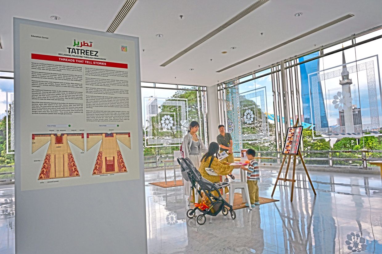 There are guided tours, children’s activities and workshops throughout the exhibition. Photo: The Star/Raja Faisal Hishan
