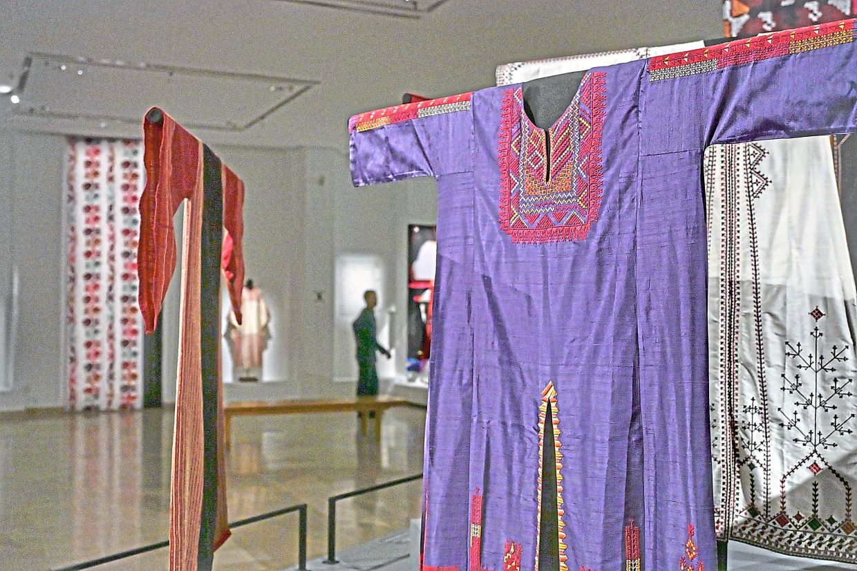 The exhibition is organised by 10 regions, offering a glimpse into Palestine’s diverse communities and traditions. Photo: The Star/Raja Faisal Hishan