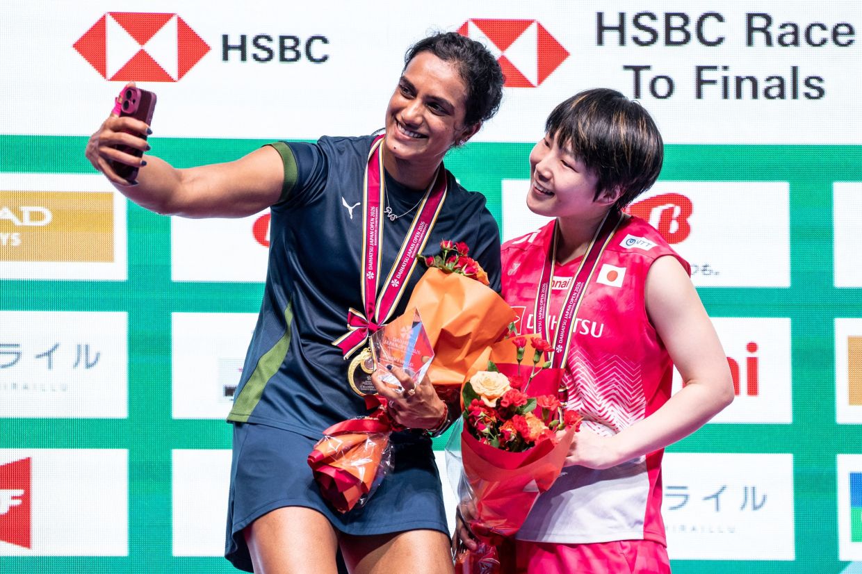 P.V. Sindhu and Akane Yamaguchi. - AFP