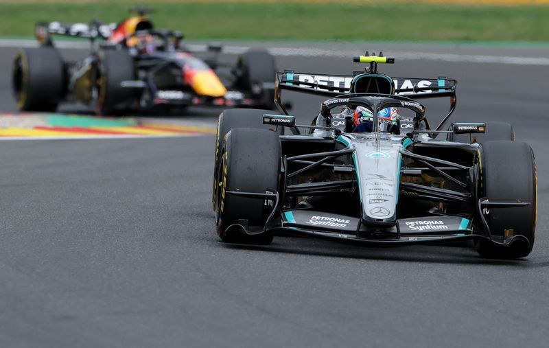 Motor racing-Antonelli wins in Belgium as Russell retires