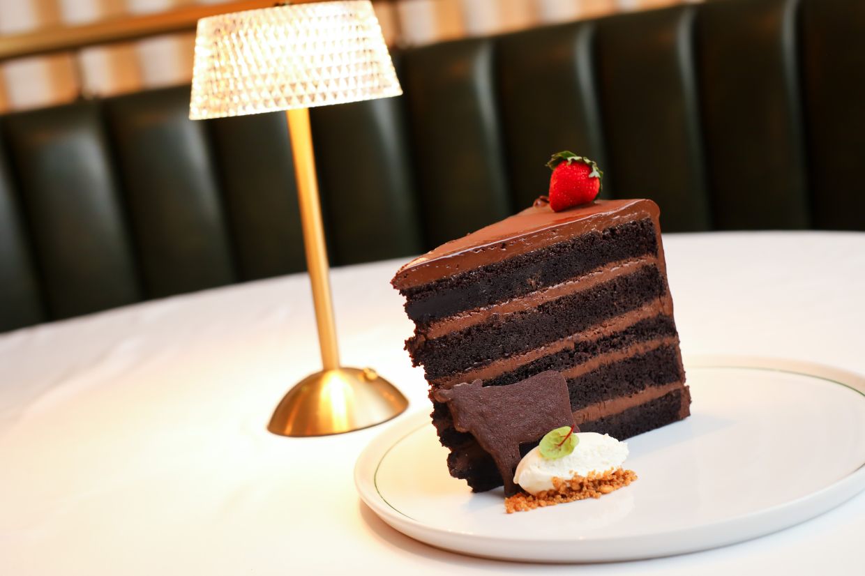 This 10-layer chocolate cake is a decadent, gargantuan slice of heaven.
