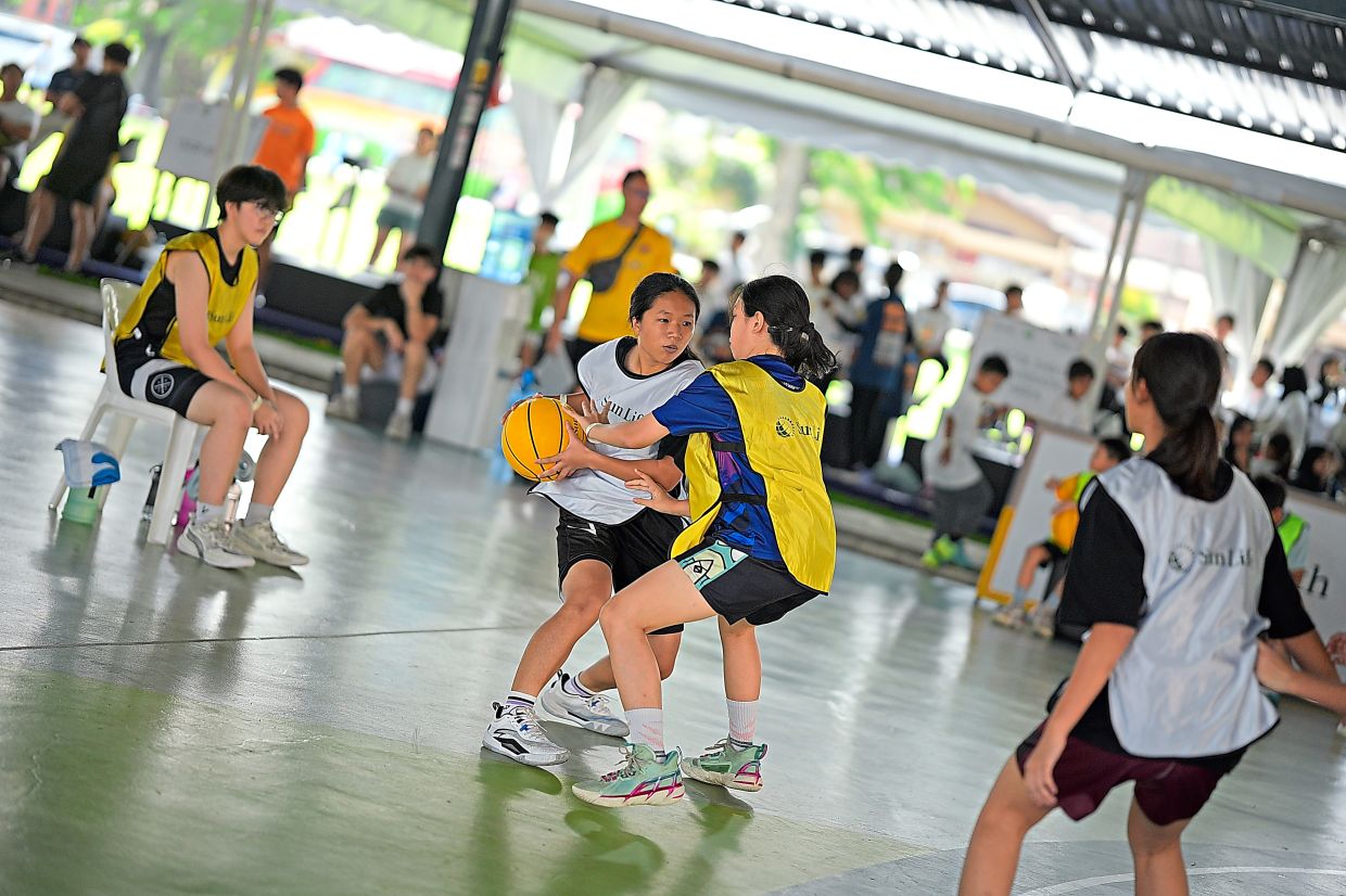 Players in action during the 3x3 competition. — Photos: Handout 