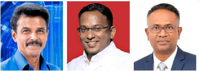 Seeking change: (From left) Achutan, Rajasekaran and Saravanan are all vying for the Sri Tanjung seat.
