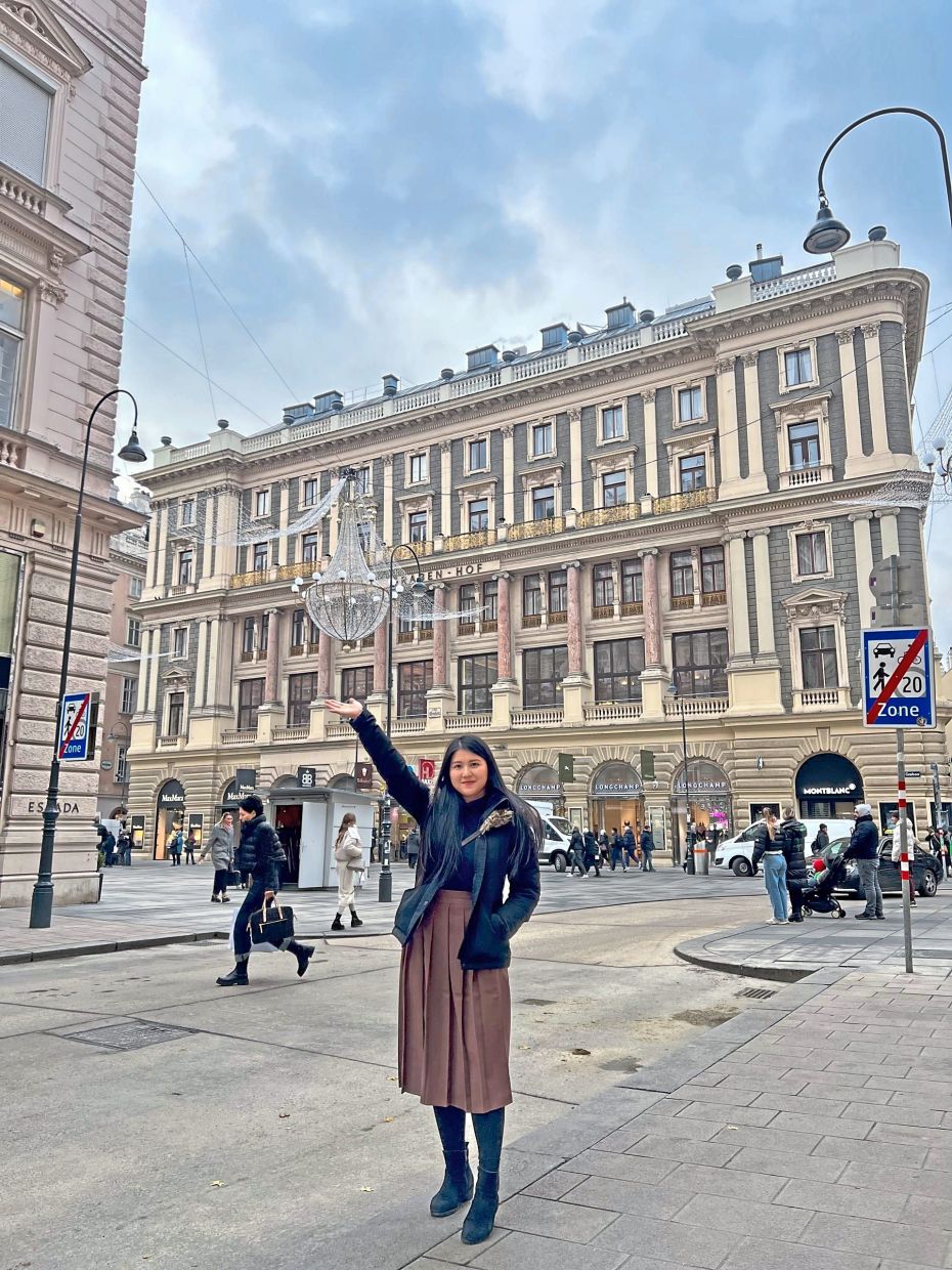 Supermarkets are a great place to hunt for souvenirs, says Lee, seen here during her holiday in London. — EMILY LEE