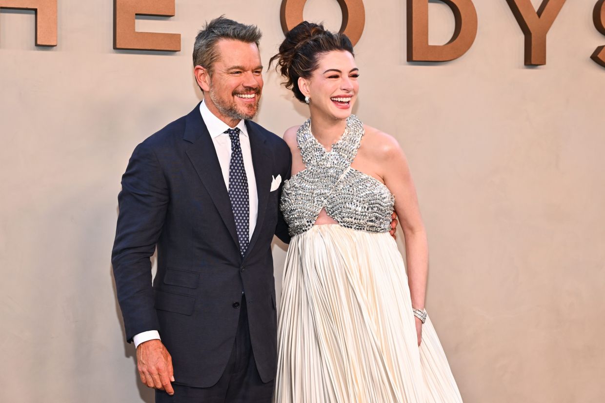Matt Damon and Anne Hathaway. Photo: AP