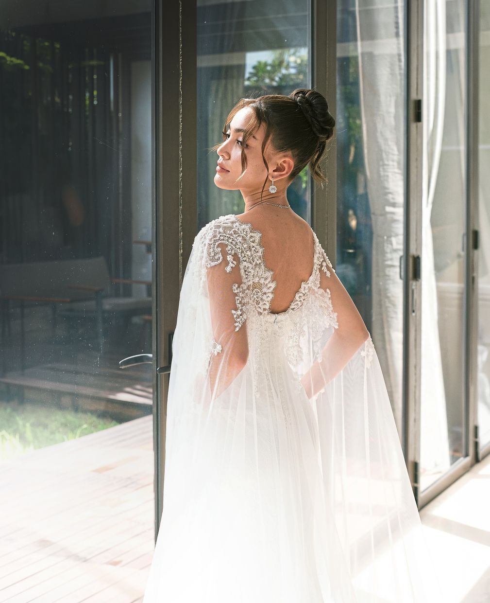 Actress Eyka Farhana wears a bridal design by Alia Bastamam for her one of wedding receptions last year. Photo: Eyka Farhana