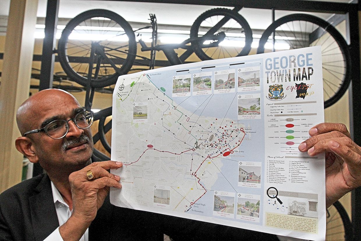 Rajendran says 205km of cycling routes have been developed across the island, exceeding the 200km envisaged under Penang Island council’s 2010 Bicycle Lane Master Plan.