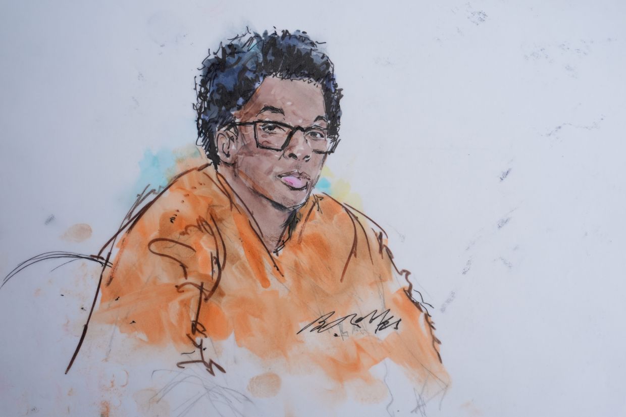 In this courtroom sketch, David Anthony Burke, who is known as D4vd, is seen in court Tuesday, July 21, 2026, in Los Angeles. Photo: AP