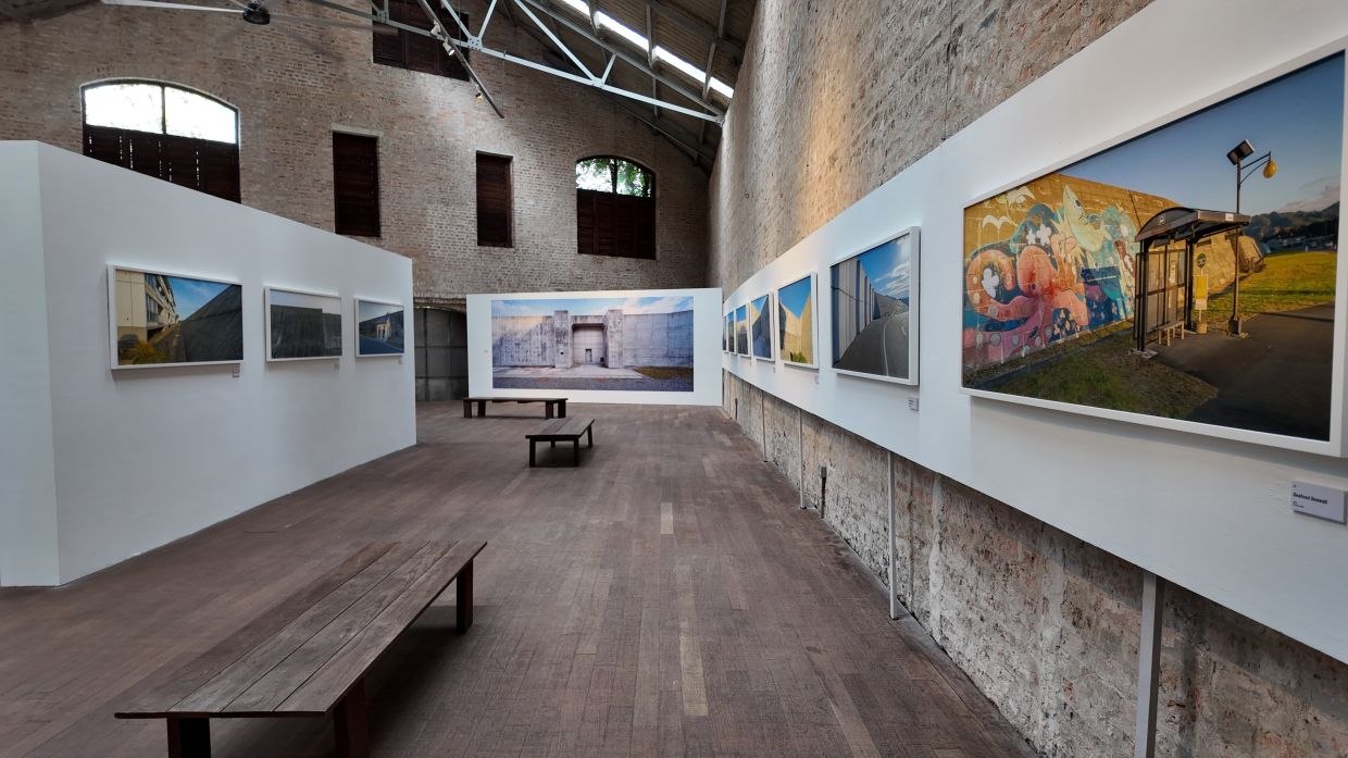 A gallery view of the 'Project Seaview: The Great Seawall Of Japan' exhibition at The Godown Arts Centre in KL. Photo: JFKL