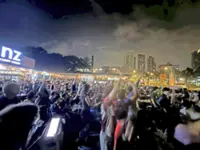 Fans pack KL eatery to watch World Cup final