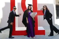Simon Yam's daughter graduates with first-class honours, wins top academic award and designs her own graduation gown