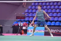 Singles shuttler Wei Xiang powers into home quarters despite blackout