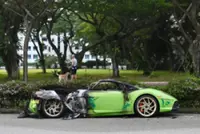 Heavy traffic on Singapore's East Coast Parkway after sports car catches fire; no injuries reported