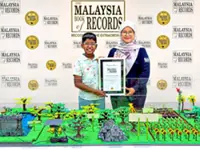 Budding biologist sets Lego ecosystem record