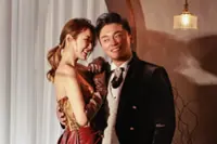 HK-based Malaysian model Lisa Ch'ng tears up as TVB star Mat Yeung gets down on one knee again ahead of Malaysia wedding