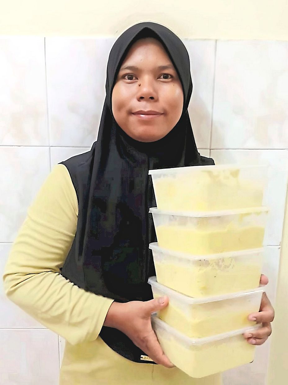 Online meat and seafood seller Latifah added tempoyak to her offerings this durian season.