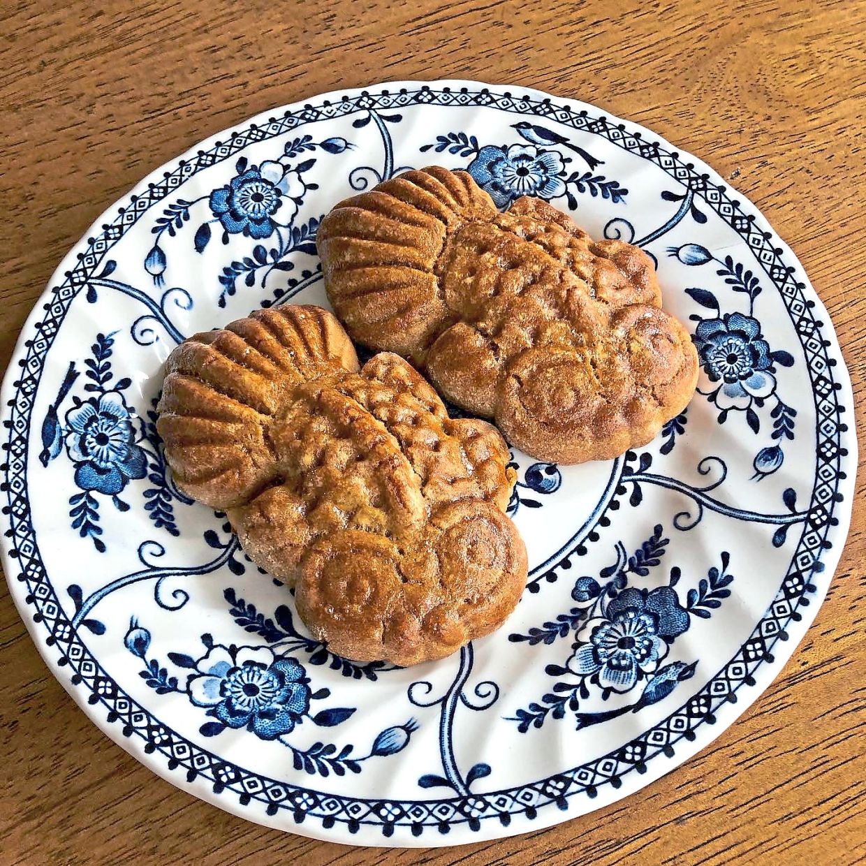 Traditional mooncakes that Tan made entirely from scratch at home.
