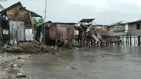 Whirlwind damages homes, displaces families in Pagadian City, Philippines