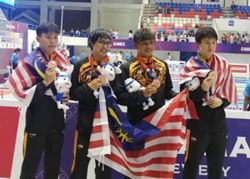 Malaysia finish seventh in men's 4x100m freestyle relay