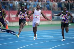 Athletics-Lyles slams door on 100m field at US Championships