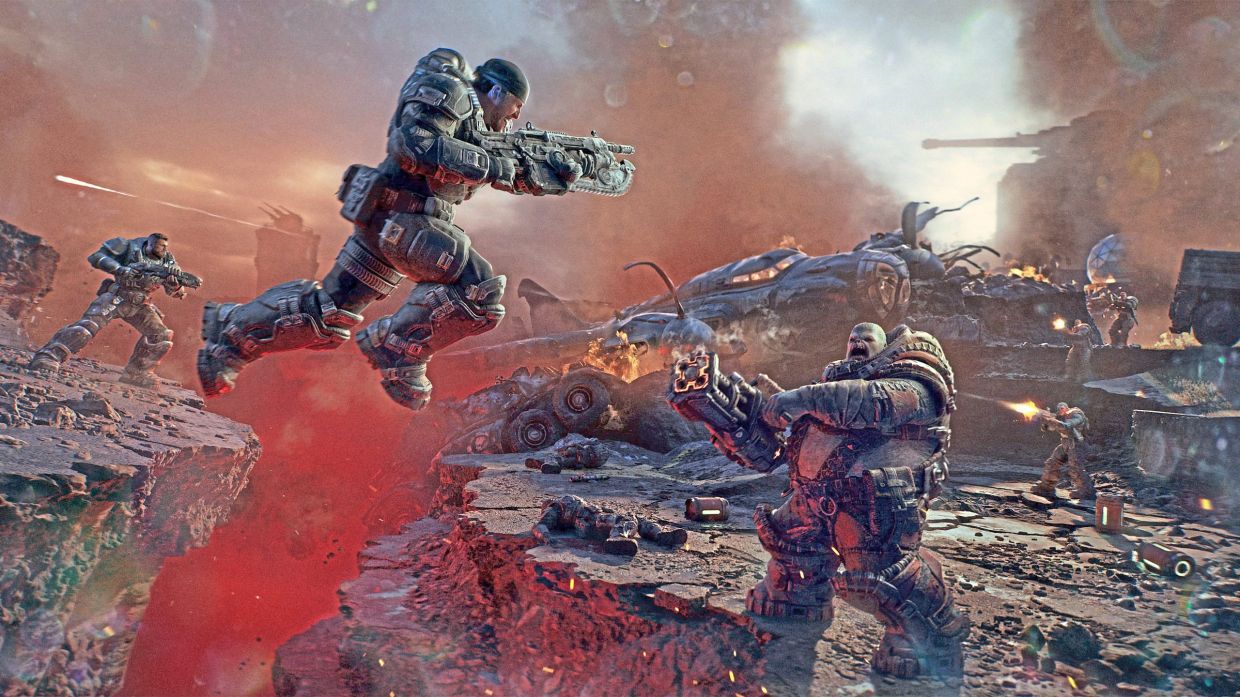 In E-Day, players will finally have the ability to jump over obstacles. — The Coalition/People Can Fly