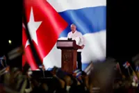 Cuban president accuses US of 'political genocide' on anniversary of revolution