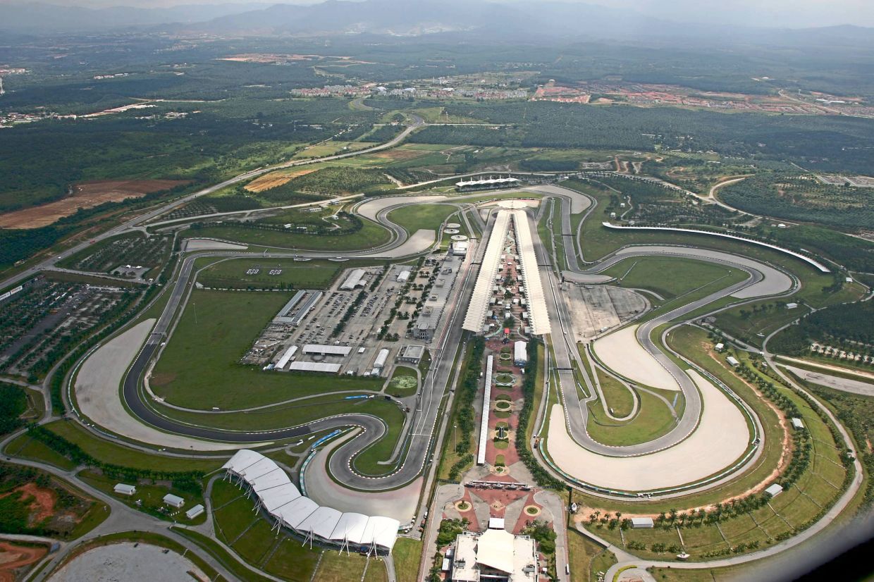 Pride and joy: A file photo showing an aerial view of the Sepang International Circuit. Malaysia will host the F1 Gulf Air Bahrain Grand Prix in October.