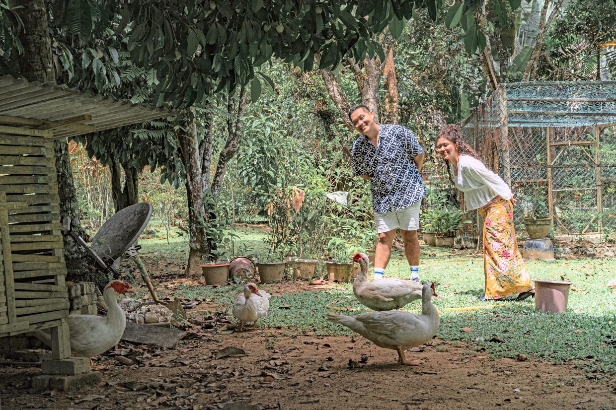 Kim (left) and Lau have come to appreciate the slow pace of rural living. — Kia Kia Places
