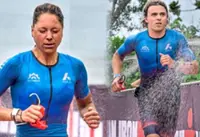 Kyrgyzstan’s champions react differently as rough seas force a shortened swim course