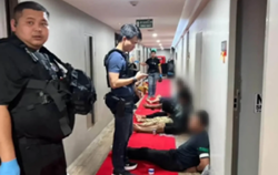 Thai police raid luxury Nonthaburi hotel in alleged casino and drug-party crackdown