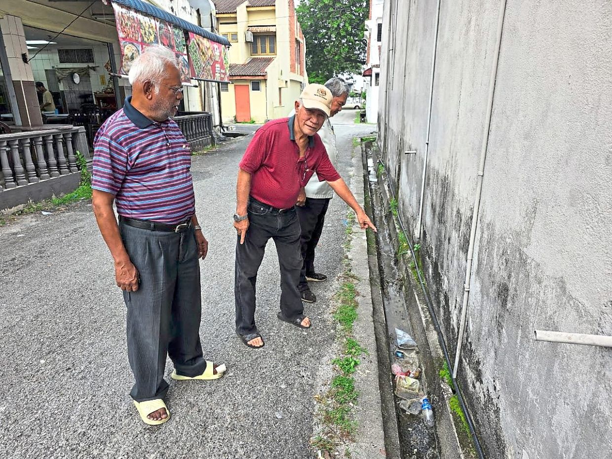 Residents want Ipoh city council to better maintain neighbourhood drains