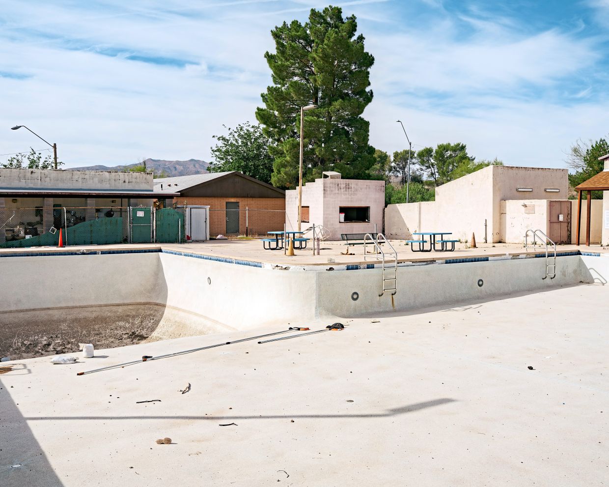 The municipal pool in Kearny, Arizona, has been closed due to the ongoing drought. The city has also stopped watering baseball diamonds. — Will Warasila/The New York Times