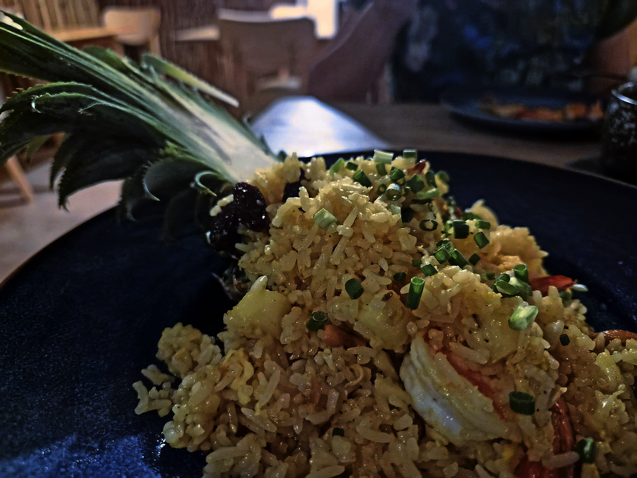 Pineapple fried rice is always a popular choice among tourists in Thailand.