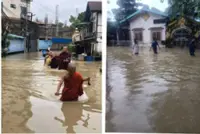 Heavy rain causes flooding in some areas of Yangon