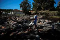 'There's nothing left': French wildfire survivors return to burnt homes