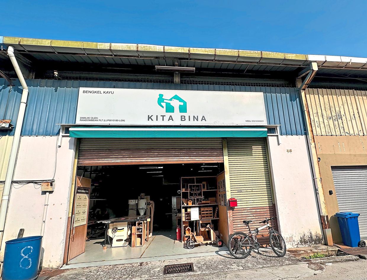 Tucked away in an industrial zone within Subang Jaya, Selangor, KitaBina's exterior hints at the craftsmanship happening inside. Photo: The Star/Raja Faisal Hishan