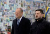 Ukraine's Zelenskiy, Poland's Tusk talk about defence, history