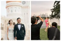 HK-based M'sian model Lisa Ch'ng & TVB star Mat Yeung unveil glamorous new KL pre-wedding looks before Sunday's ceremony