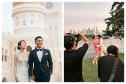 HK-based M'sian model Lisa Ch'ng & TVB star Mat Yeung unveil glamorous new KL pre-wedding looks before Sunday's ceremony