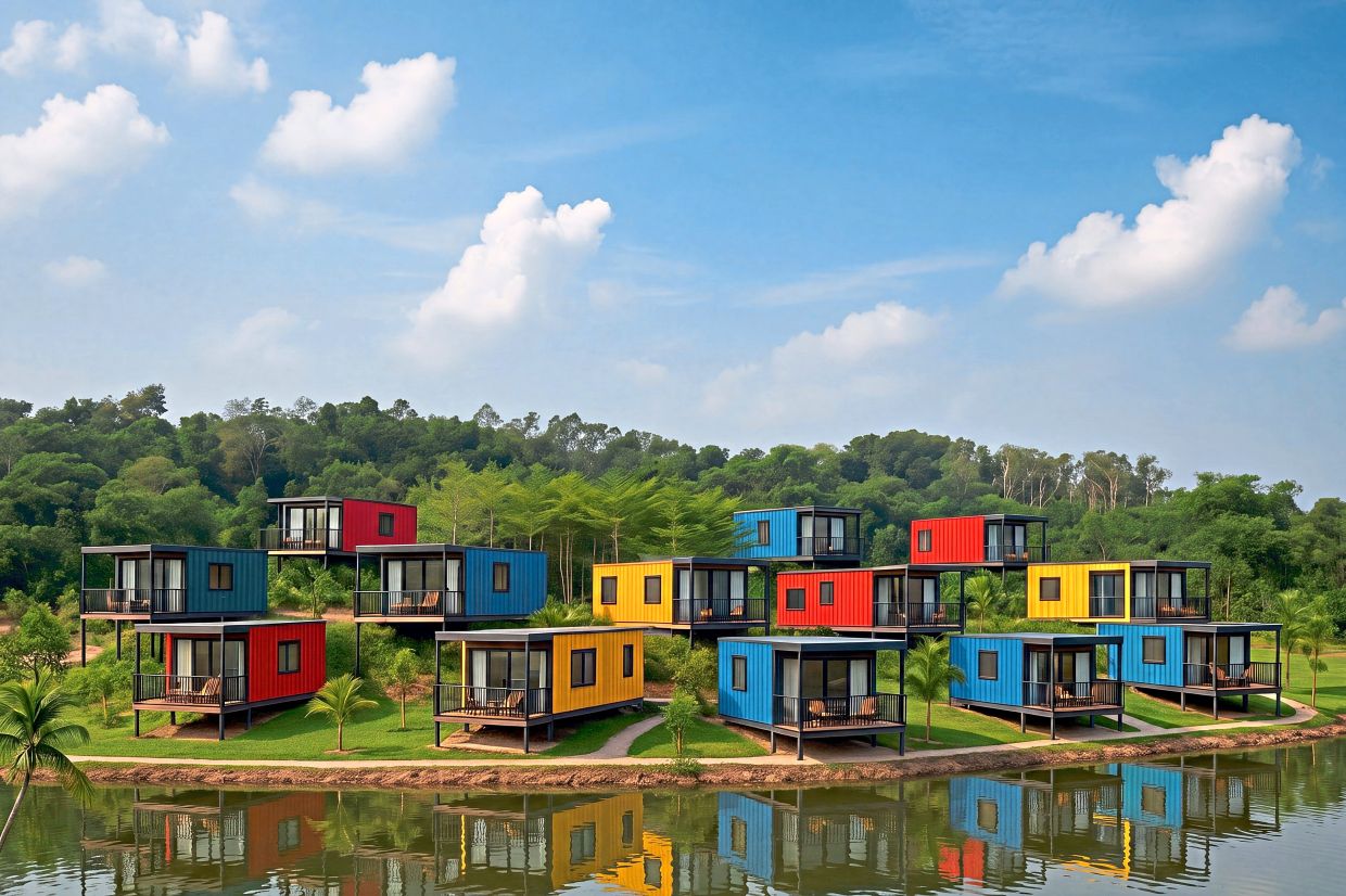 Artist’s impression of future projects at Selangor Fruit Valley a glamping site featuring air-conditioned lakeside cabins with private bathrooms