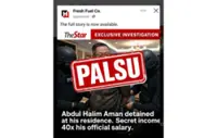Beware of fake news article posing as The Star