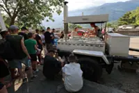 Crimean families queue for hot meals as Ukraine hits power supply