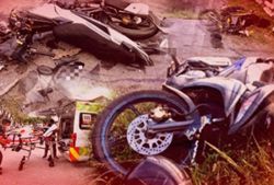 Biker killed, two injured after crash with MPV near Kulai