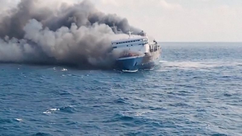 Rescuers search for 28 missing after ferry catches fire in Indonesia's ...