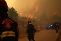 Greek crews fight wildfire northwest of Athens for fourth day