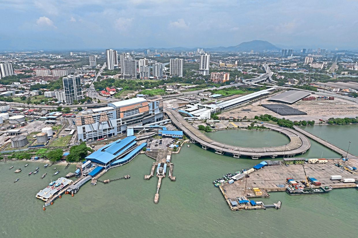 Seberang Perai has become Penang’s primary area for industrial expansion, housing and new townships. Photo shows a view of the Penang Sentral transport hub on the mainland. — Filepic